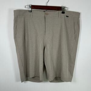Travis Mathew Carlsbad Golf Chino Shorts, Khaki, Sz 40